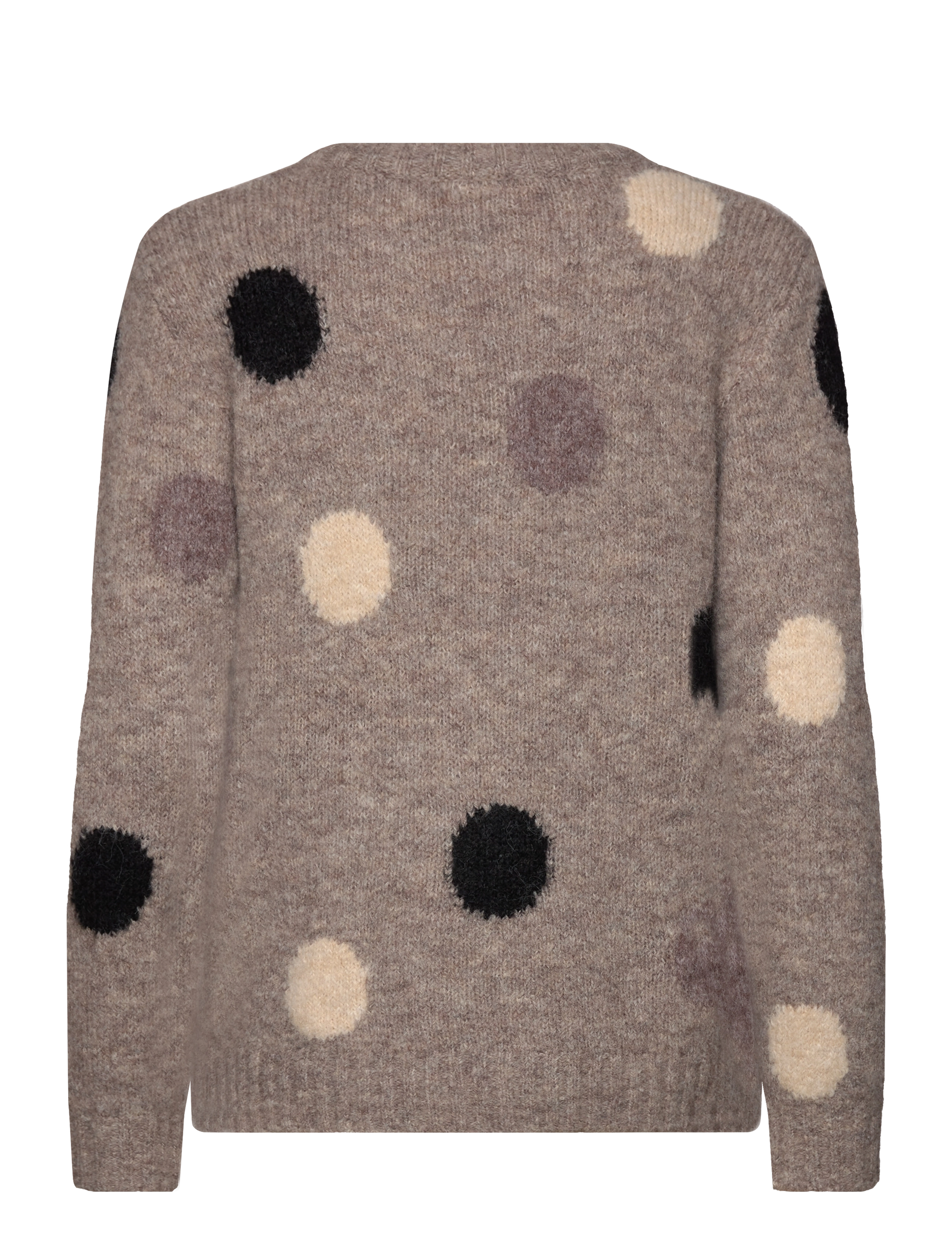 FREE/QUENT - Pullover  - sweaters - desert taupe mel. w. black - 2