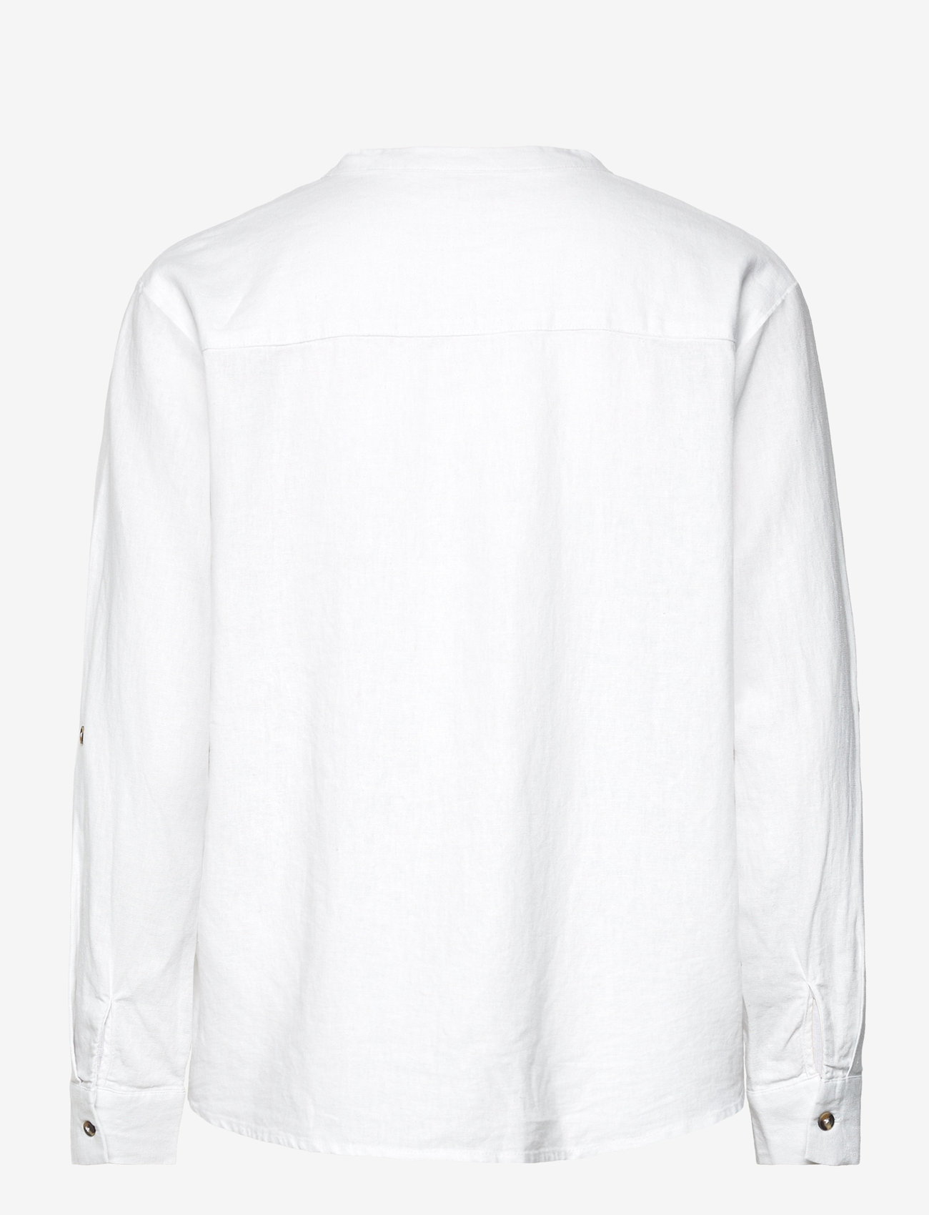 FREE/QUENT - FQLAVA-SHIRT - pellavakauluspaidat - brilliant white - 2