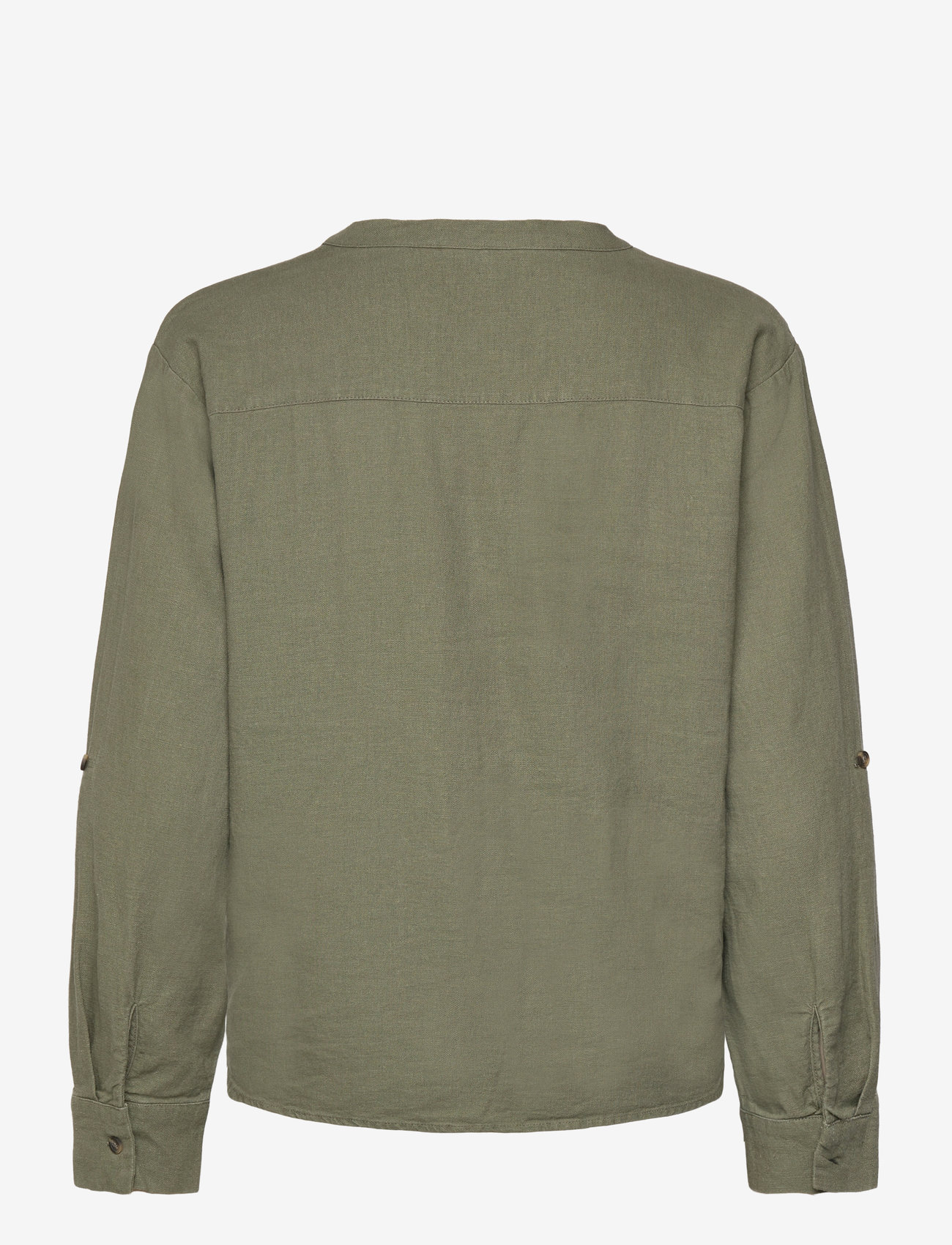 FREE/QUENT - FQLAVA-SHIRT - linen shirts - deep lichen green - 1