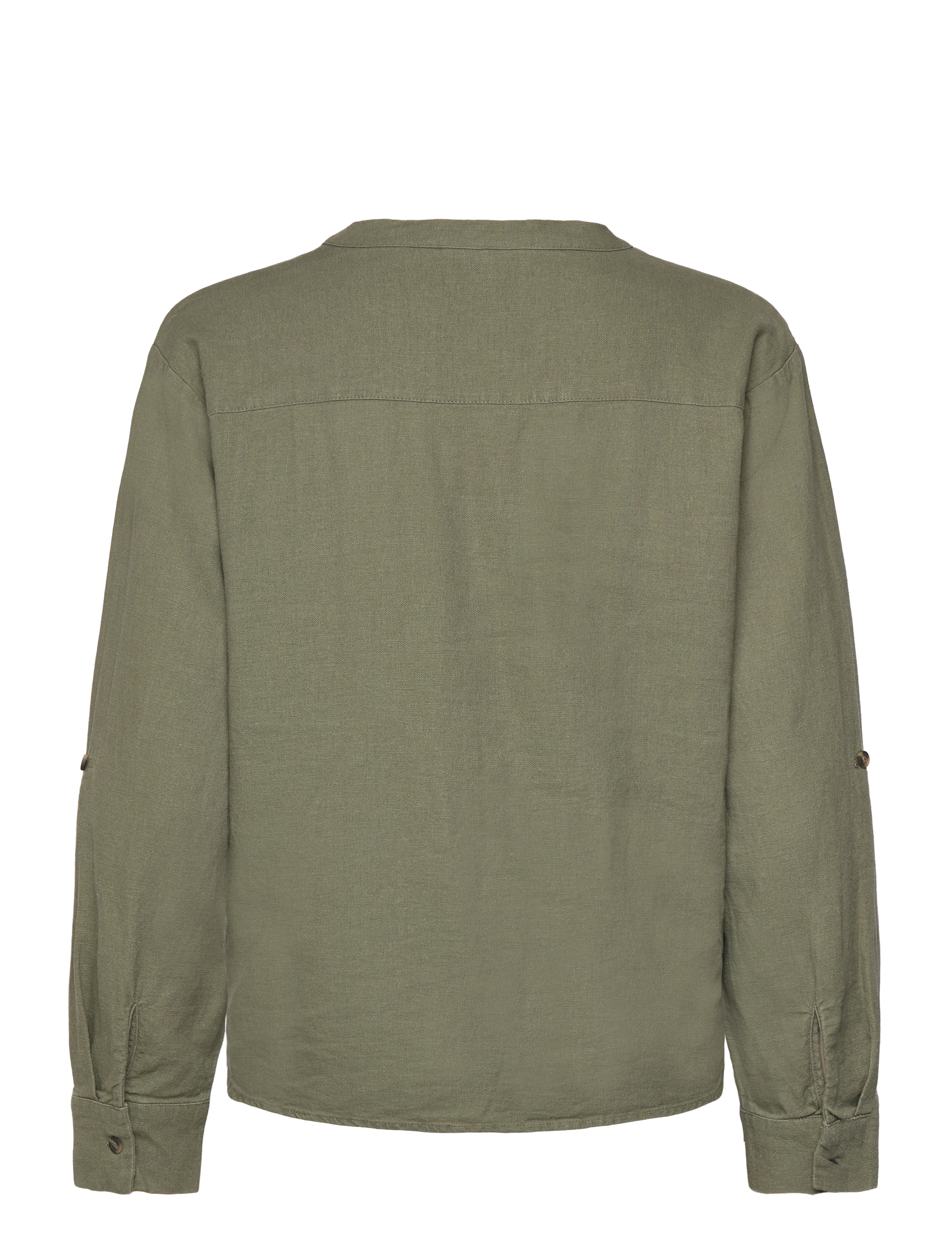 FREE/QUENT - FQLAVA-SHIRT - linen shirts - deep lichen green - 1