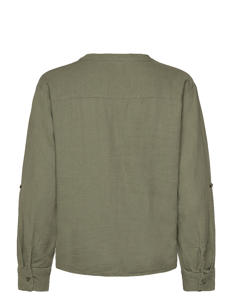 FREE/QUENT - FQLAVA-SHIRT - hørskjorter - deep lichen green - 1