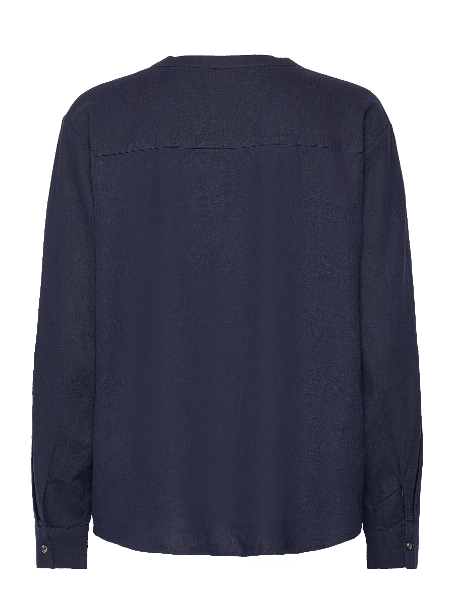 FREE/QUENT - FQLAVA-SHIRT - leinenhemden - navy blazer - 1