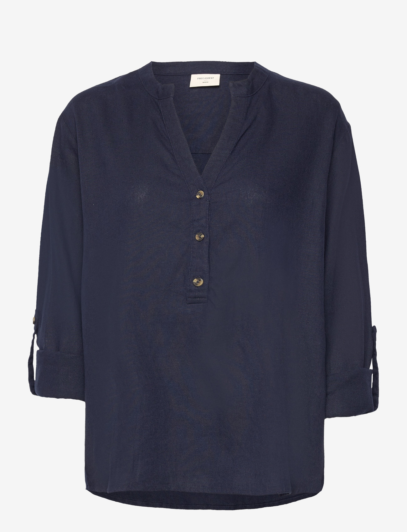 FREE/QUENT - FQLAVA-SHIRT - linased särgid - navy blazer - 2