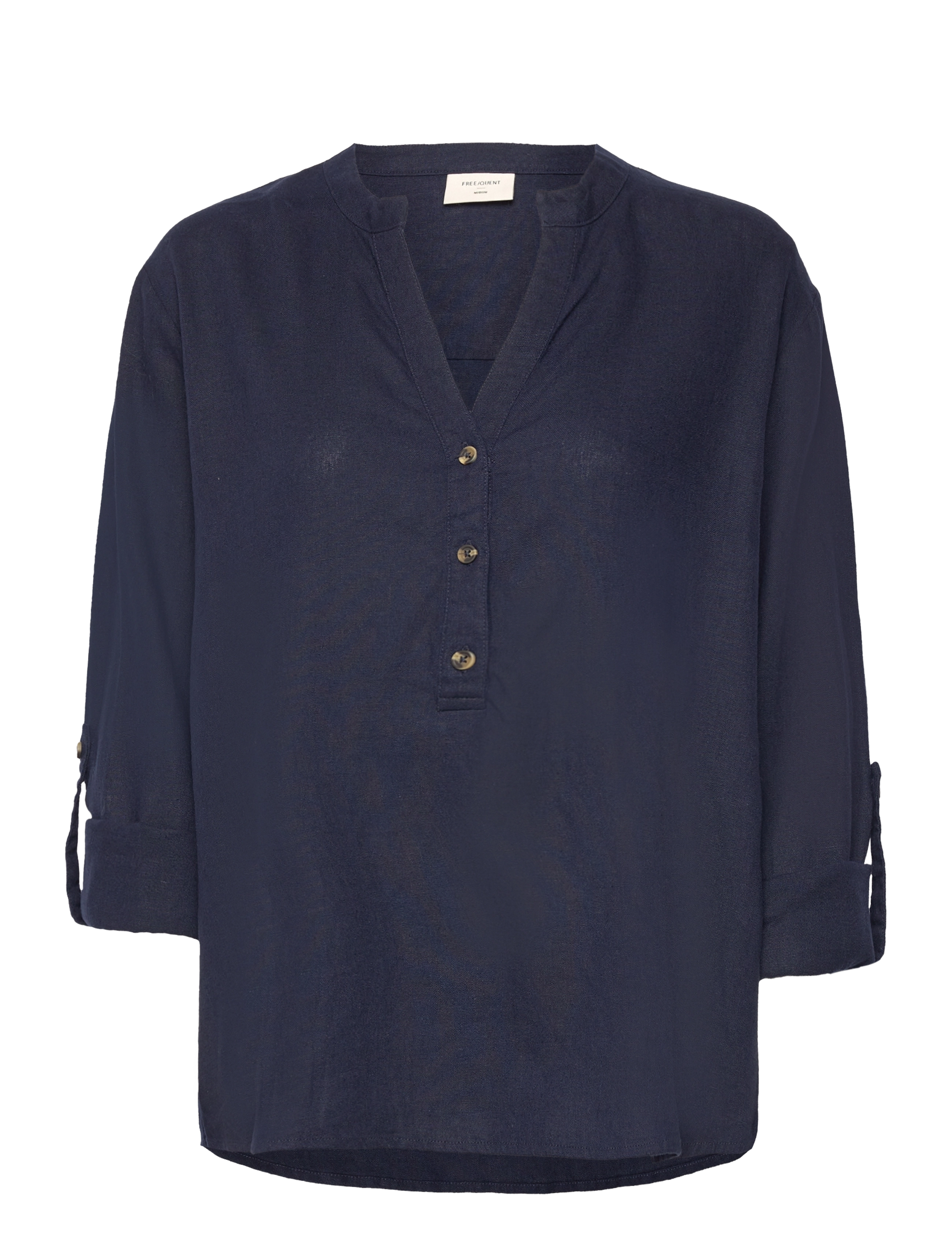 FREE/QUENT - FQLAVA-SHIRT - hørskjorter - navy blazer - 2