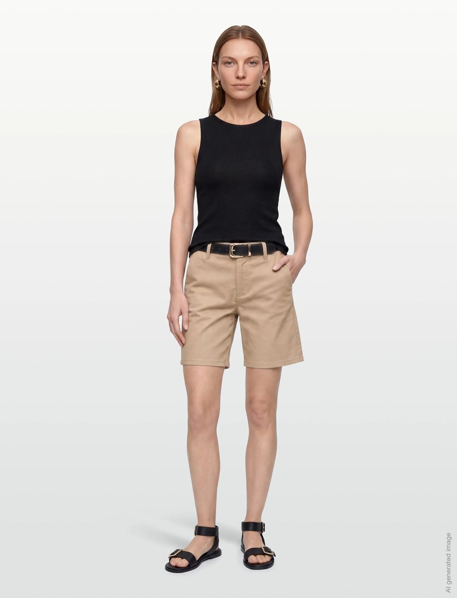 FREE/QUENT - FQREX-SHORTS - chino shorts - silver mink - 0