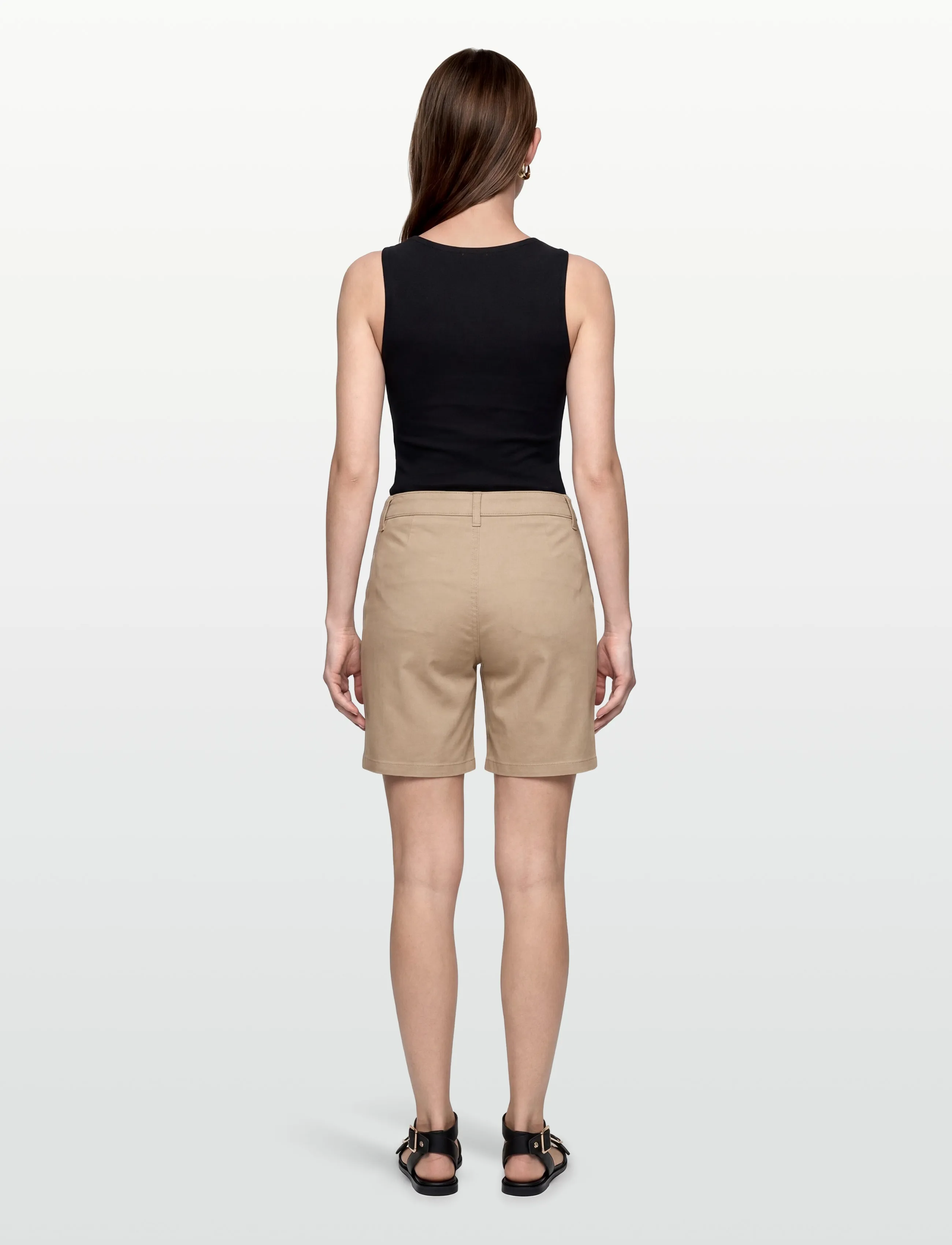 FREE/QUENT - FQREX-SHORTS - chino shorts - silver mink - 4