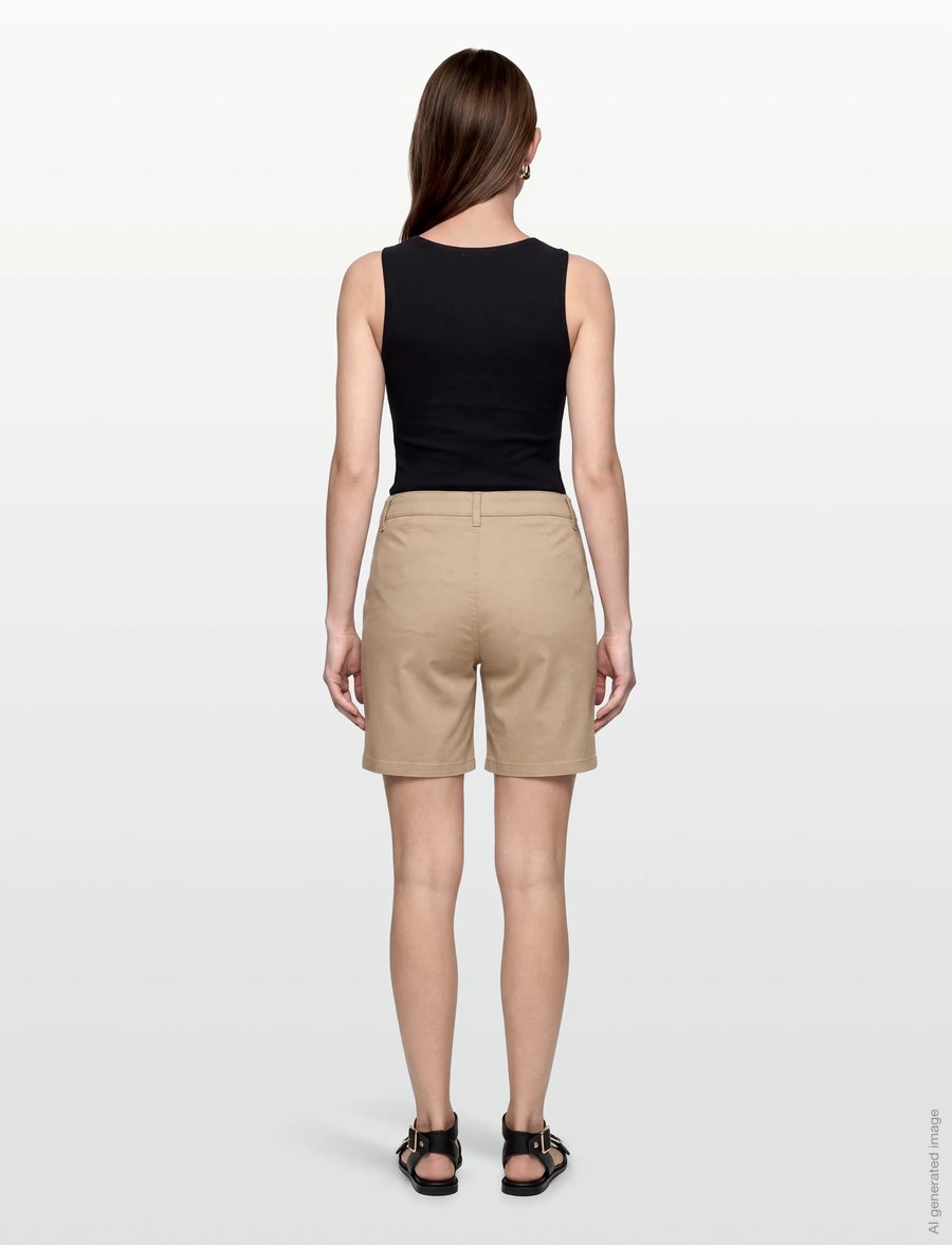 FREE/QUENT - FQREX-SHORTS - chino shorts - silver mink - 4