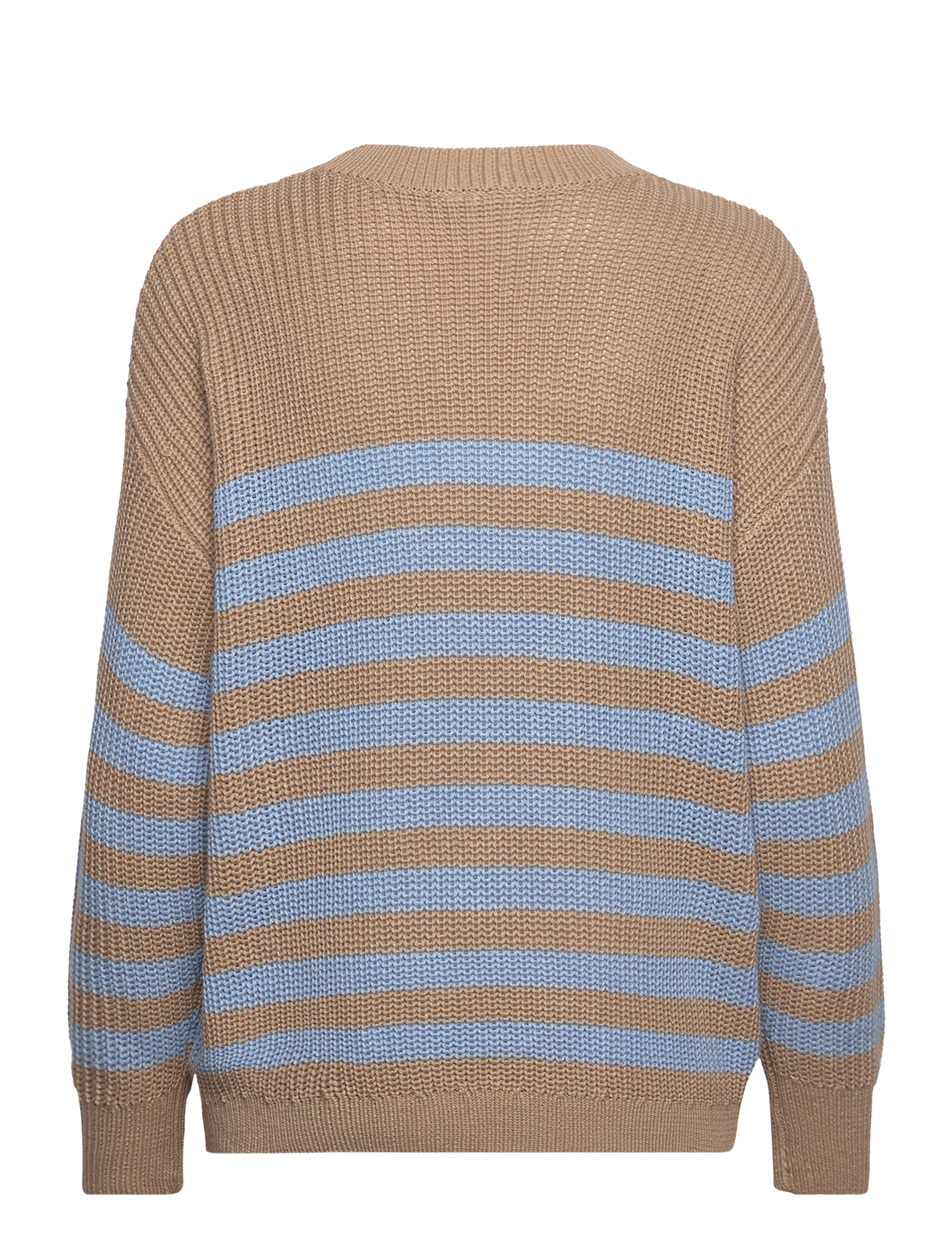 FREE/QUENT - FQIBEN-PULLOVER - džemprid - desert taupe w. chambray blue - 1