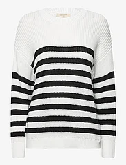 FREE/QUENT - FQIBEN-PULLOVER - pullover - brilliant white w. black - 0