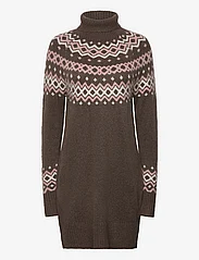 FREE/QUENT - FQMERLA-DRESS - knitted dresses - morel w. pale mauve - 0