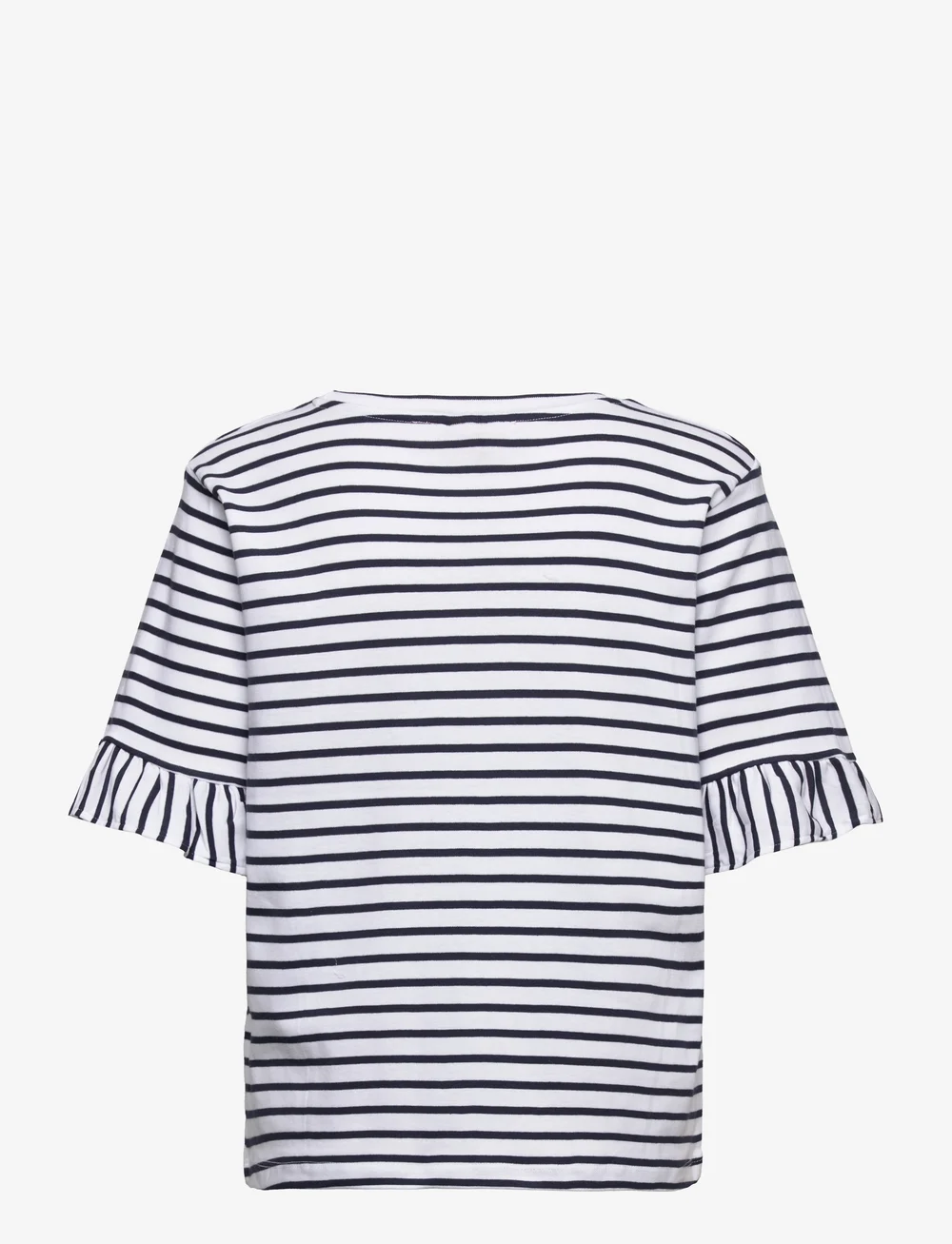 FREE/QUENT - T-shirt from Freequent in a soft material with a striped print. The T-shirt has - t-shirts - brilliant white w. navy blazer - 2