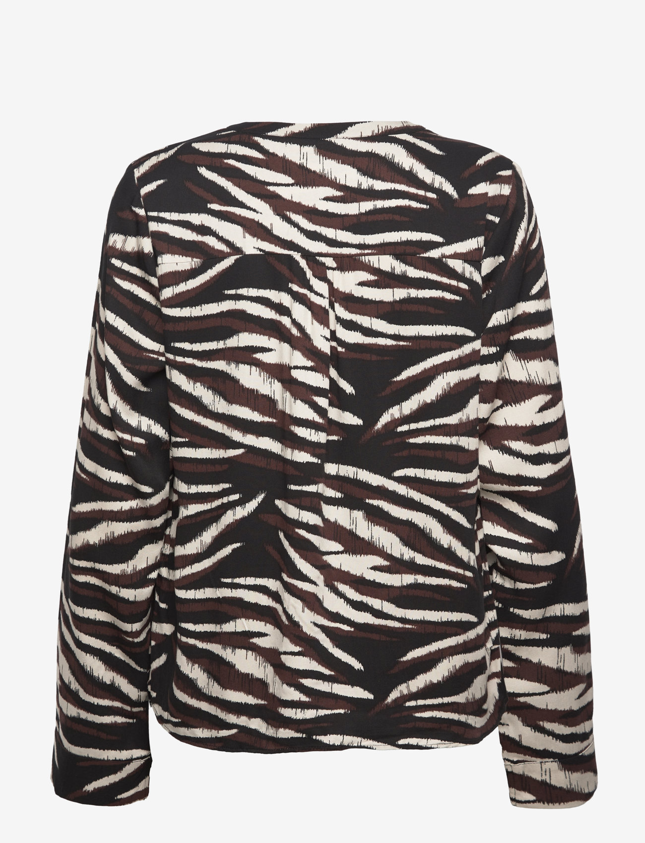 FREE/QUENT - FQCAMELI-BLOUSE - langærmede bluser - black w. moonbeam - 2