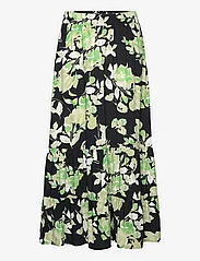 FREE/QUENT - FQMISON-SKIRT - maxi skirts - black w. piquant green - 0