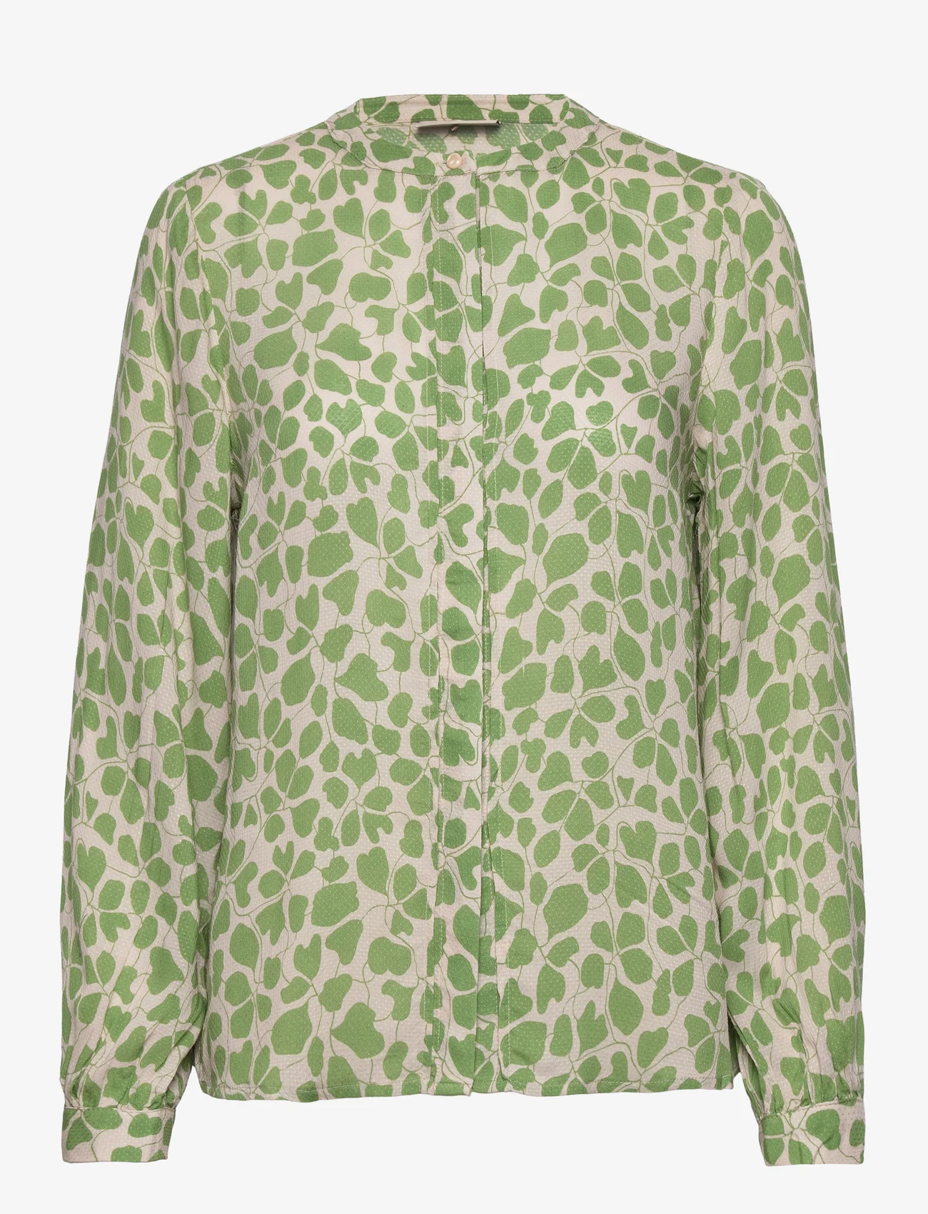 FREE/QUENT - FQADNEY-BLOUSE - bluzki z długimi rękawami - moonbeam w. piquant green - 0