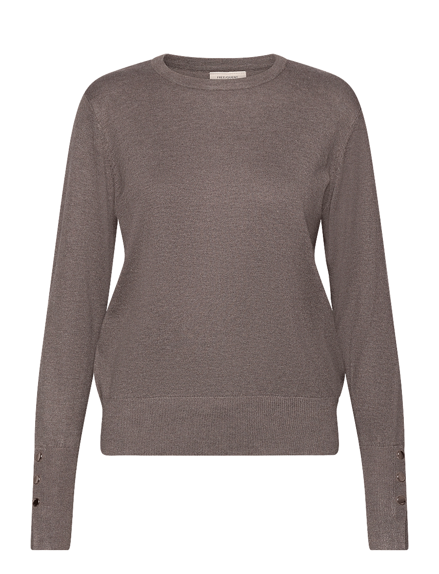 FREE/QUENT - FQKATIE-PULLOVER - striktrøjer - morel melange - 0