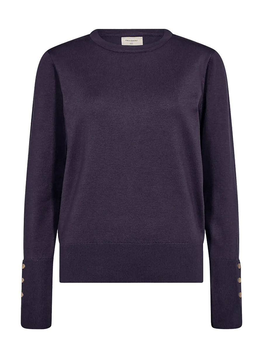FREE/QUENT - FQKATIE-PULLOVER - stickade tröjor - nightshade - 0