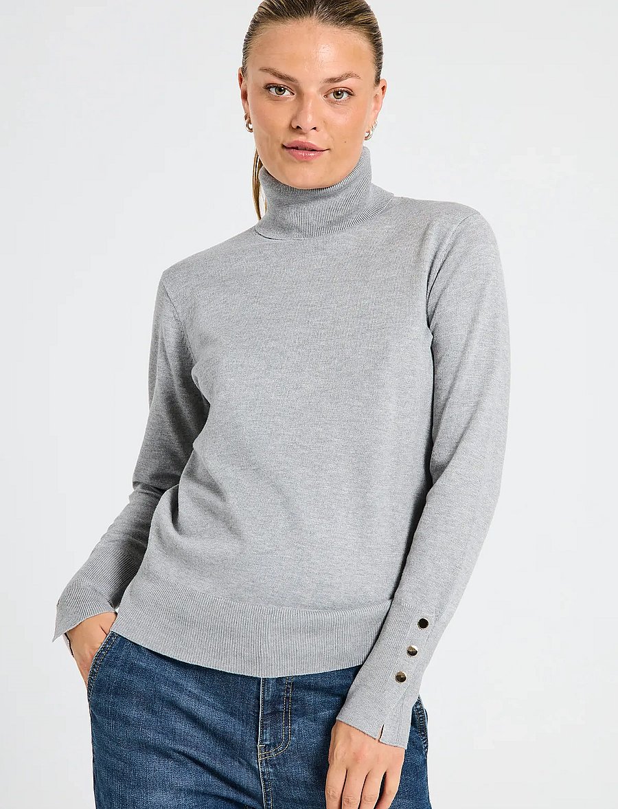 FREE/QUENT - FQKATIE-PULLOVER - pullover - medium grey mlg. - 3