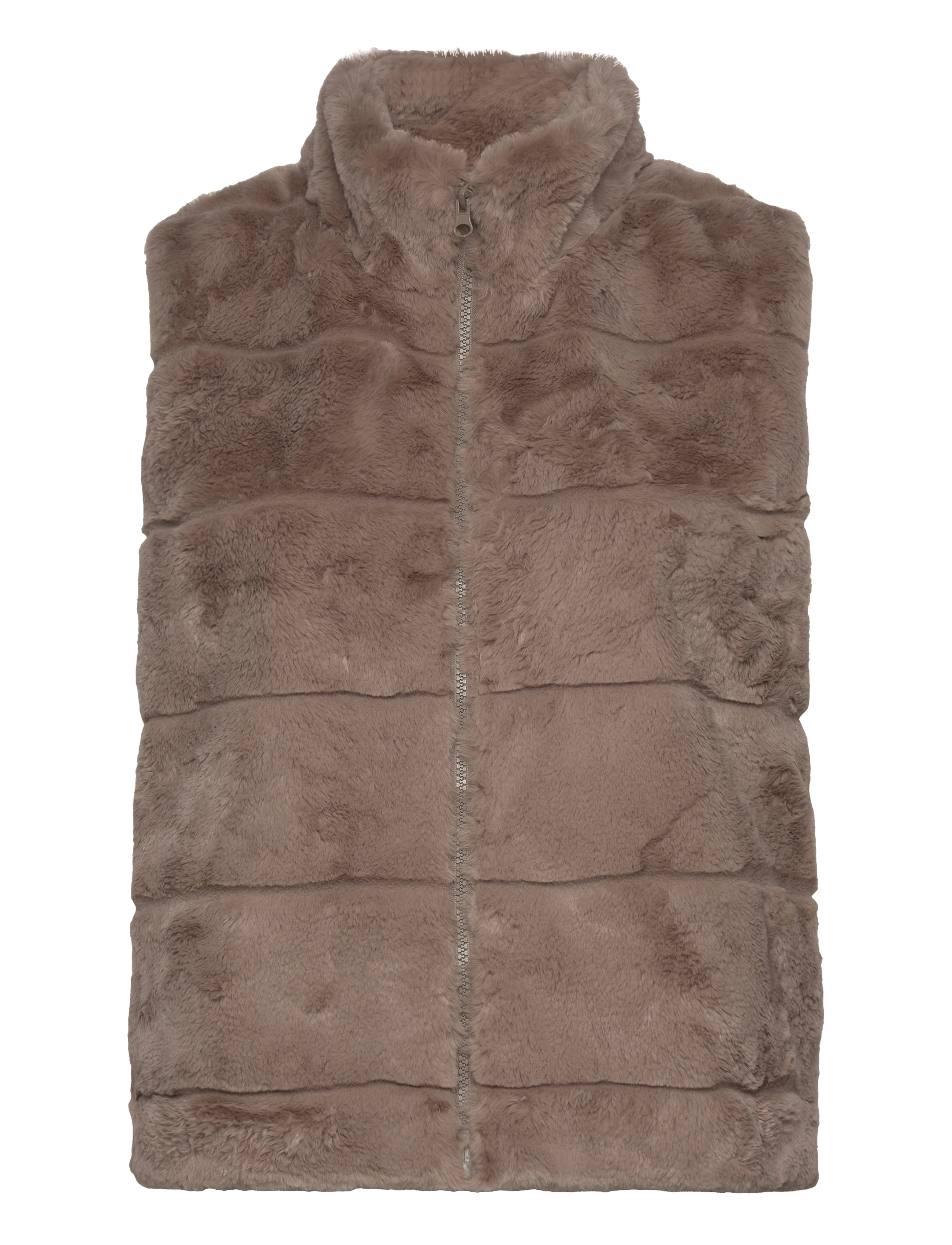 FREE/QUENT FQFOXY-WAISTCOAT - Tøj - DESERT TAUPE / brown