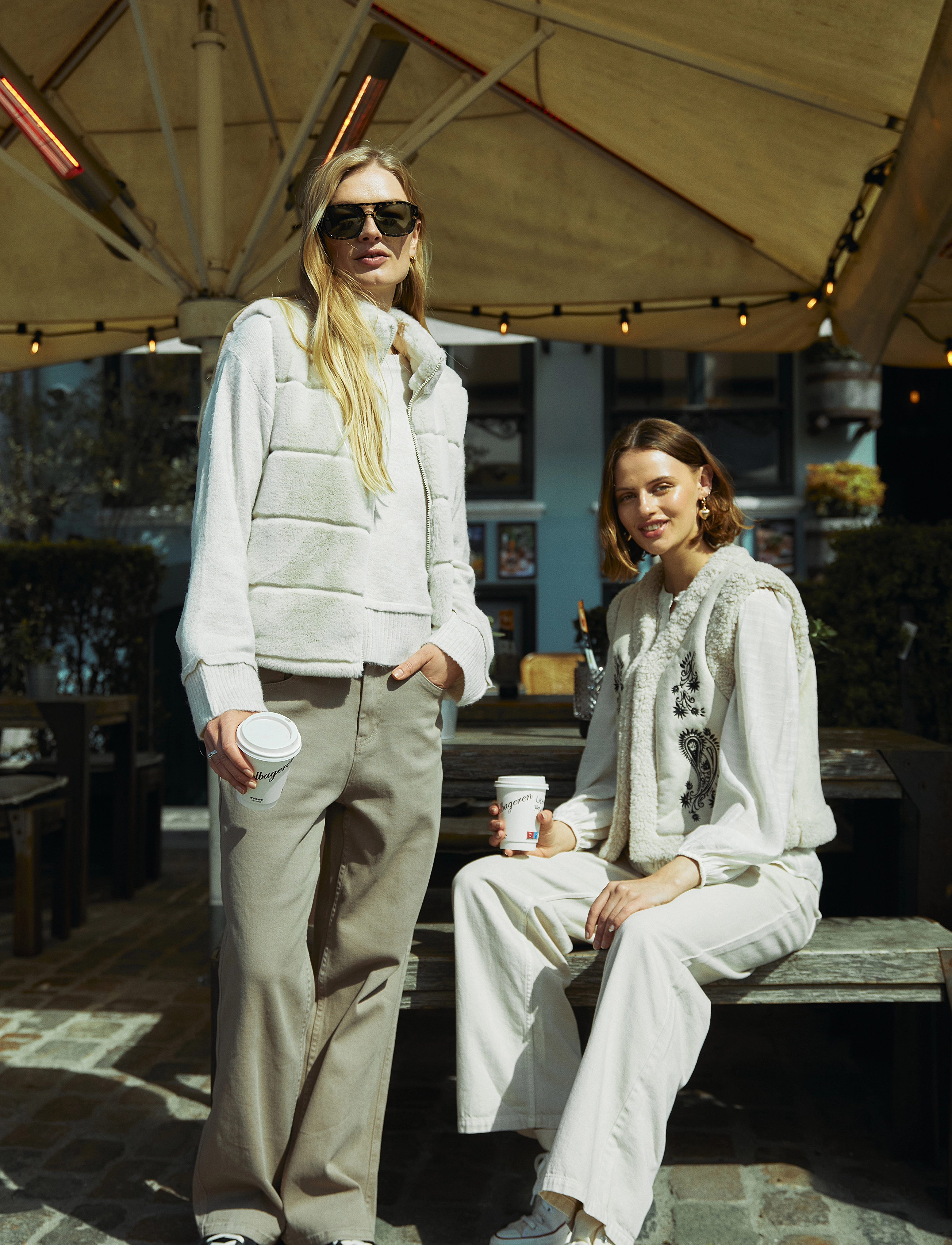 FREE/QUENT - FQFOXY-WAISTCOAT - spring jackets - moonbeam - 2
