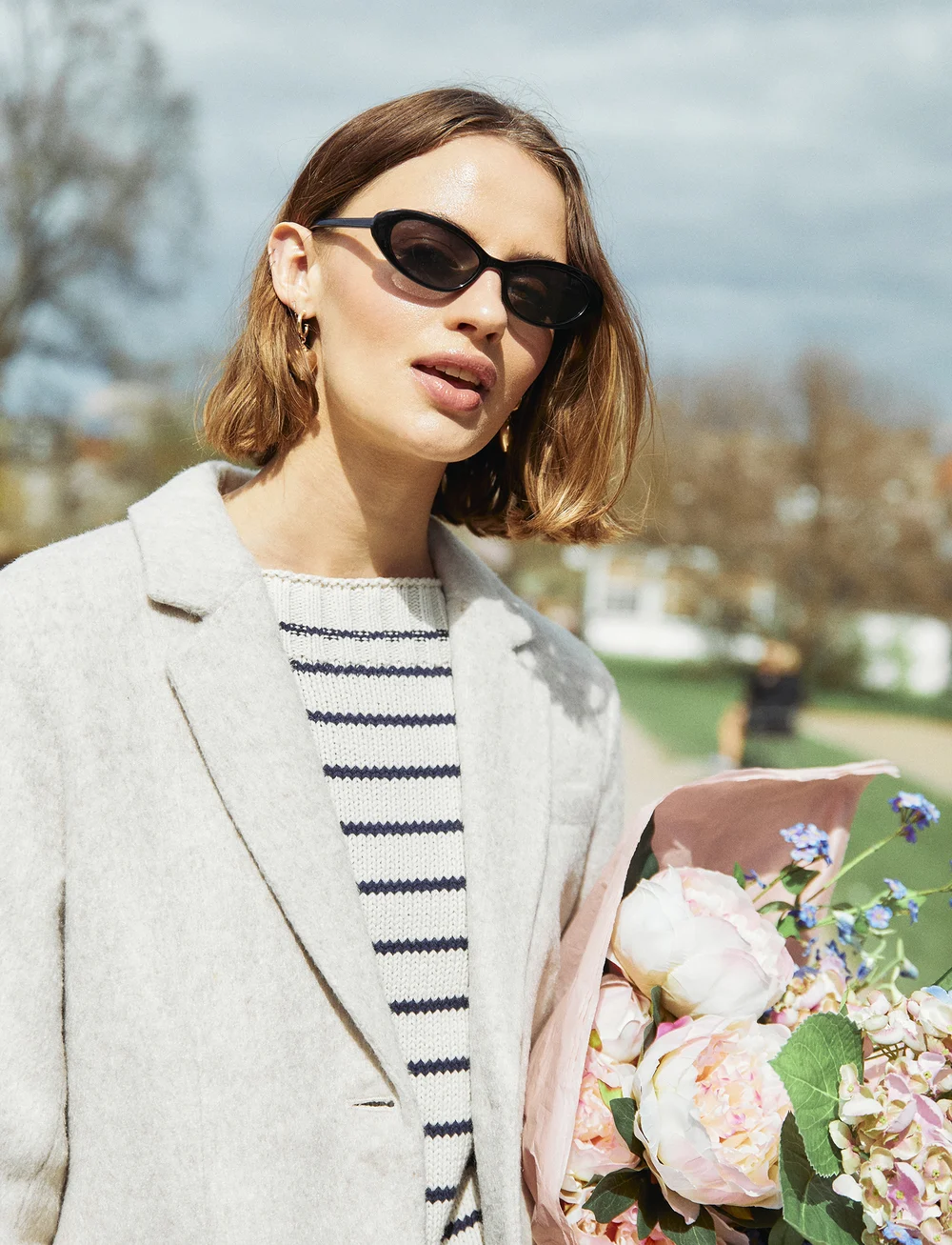 FREE/QUENT - FQSALO-JACKET - ulljackor - moonbeam melange - 0