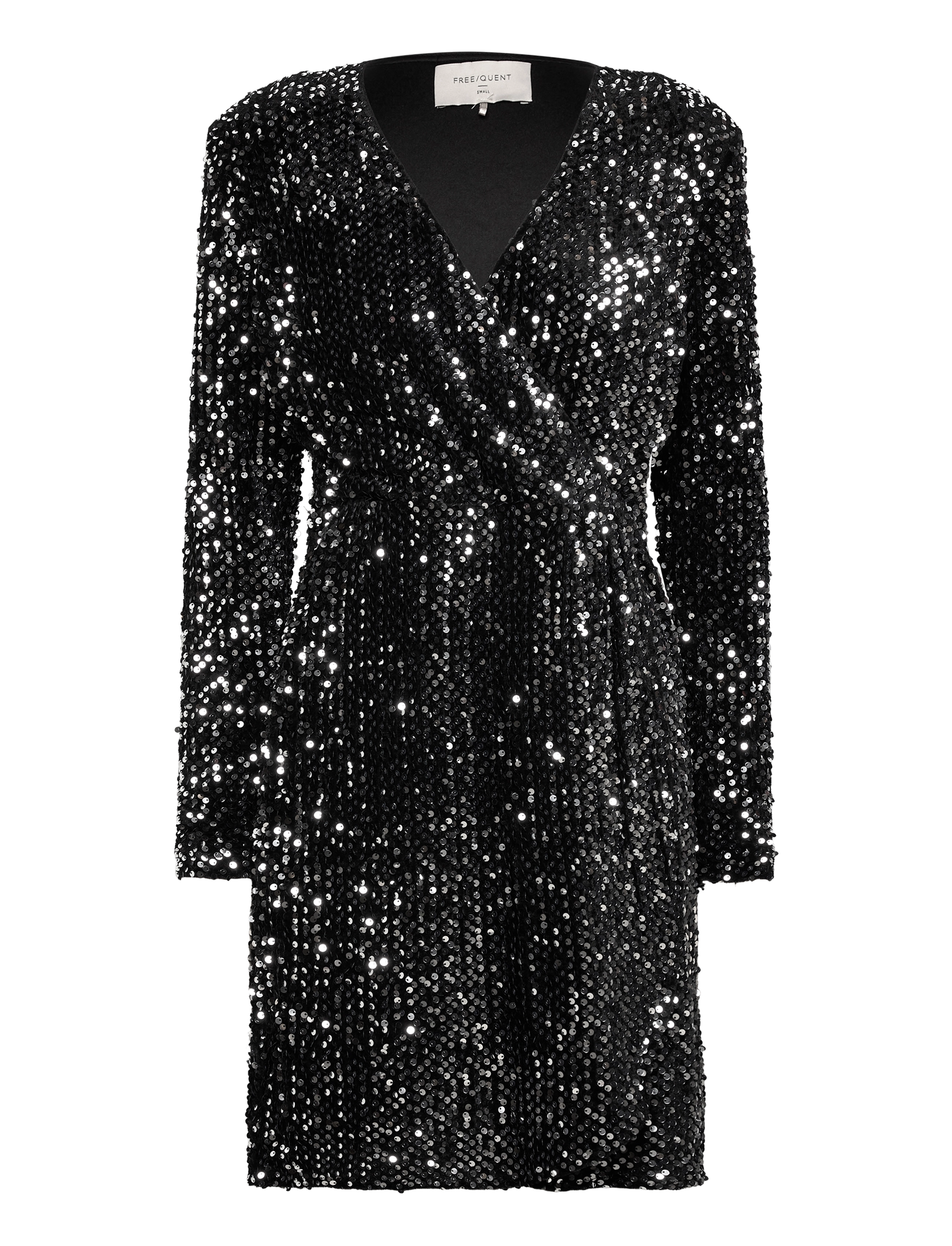 FREE/QUENT FQEVALY-DRESS - Kjoler - BLACK W. SILVER / black