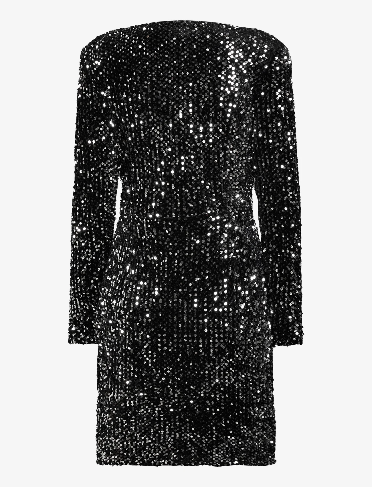 FREE/QUENT - FQEVALY-DRESS - litterkleidid - black w. silver - 1