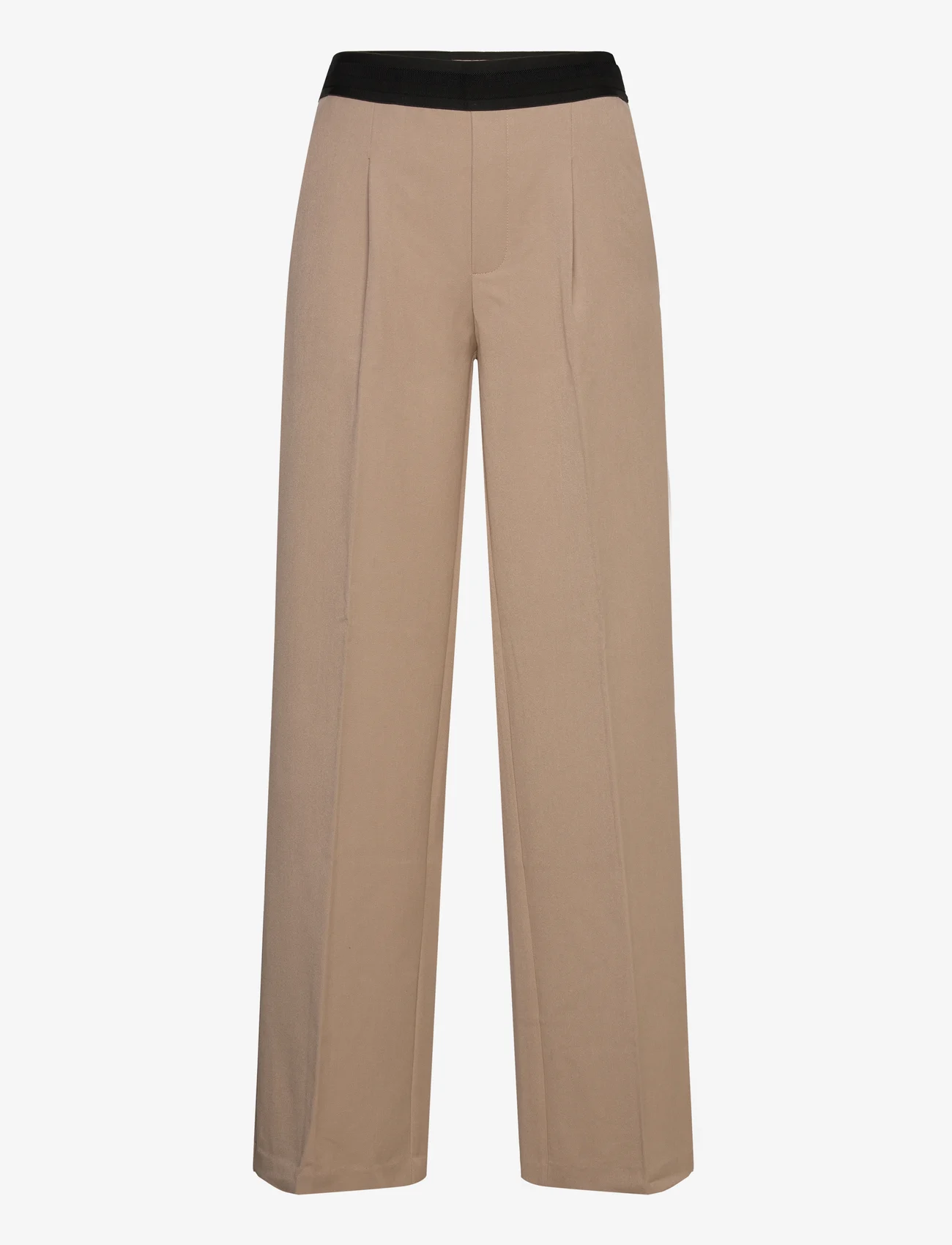 FREE/QUENT - FQKITTY-PANT - wide leg trousers - simply taupe - 0