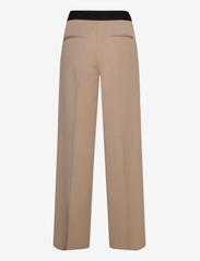FREE/QUENT - FQKITTY-PANT - leveälahkeiset housut - simply taupe - 1