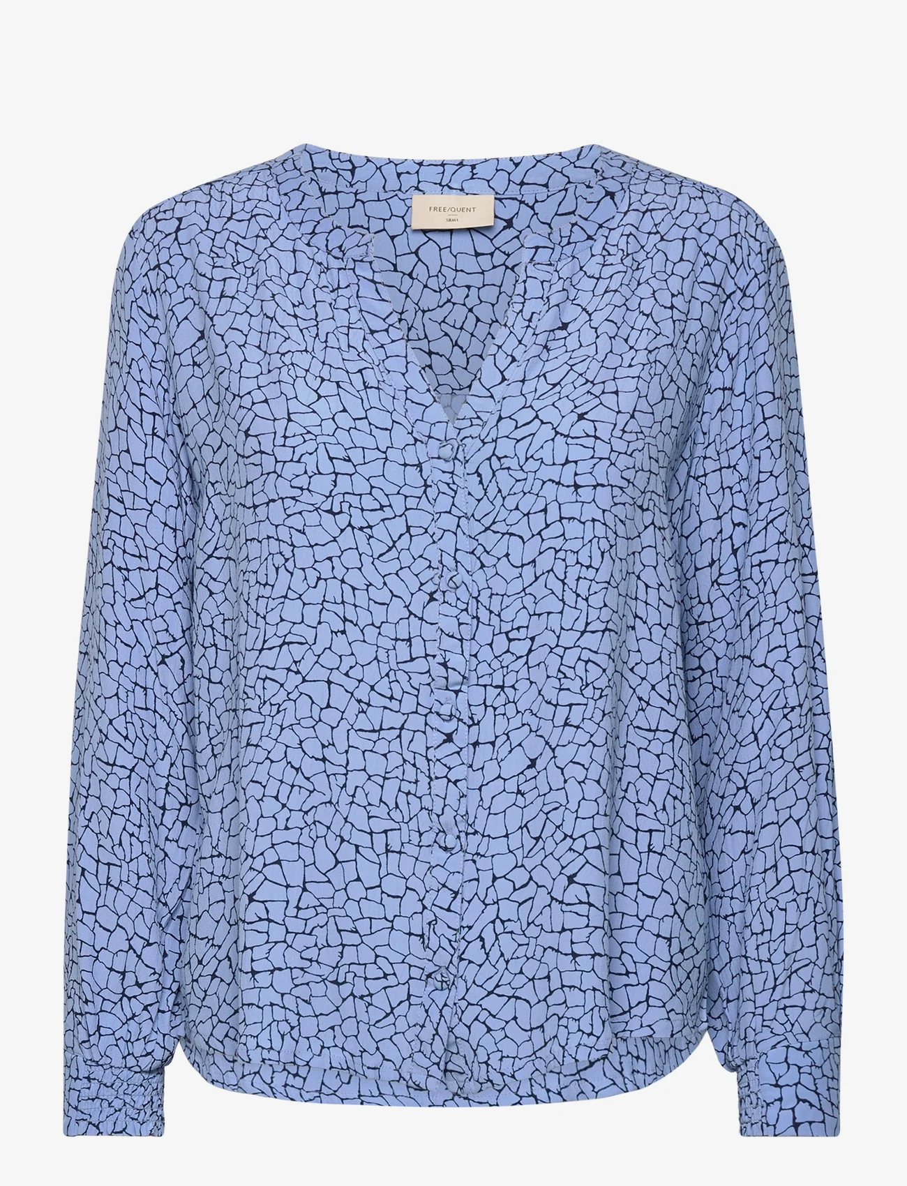 FREE/QUENT - FQAMALIA-BLOUSE - long sleeved blouses - della robbia blu w navy blazer - 0