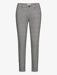 FREE/QUENT - FQREX-PANT - tailored trousers - off-white w. black - 0