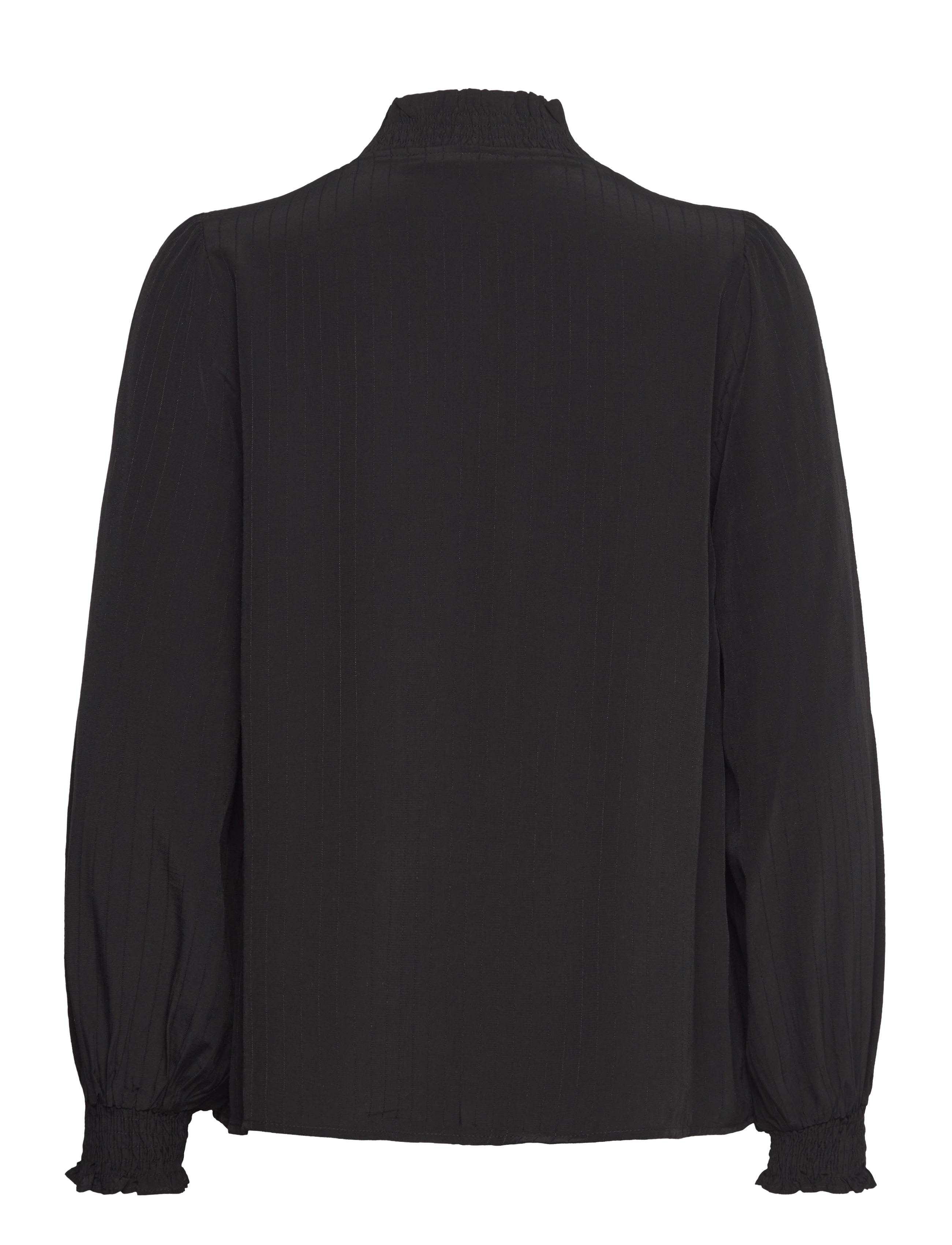 FREE/QUENT - Shirt  - langerma blússur - black - 1