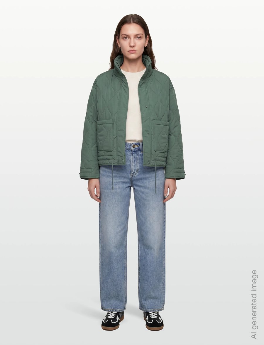 FREE/QUENT - FQBLOB-JACKET - talvejoped - dark forest - 0