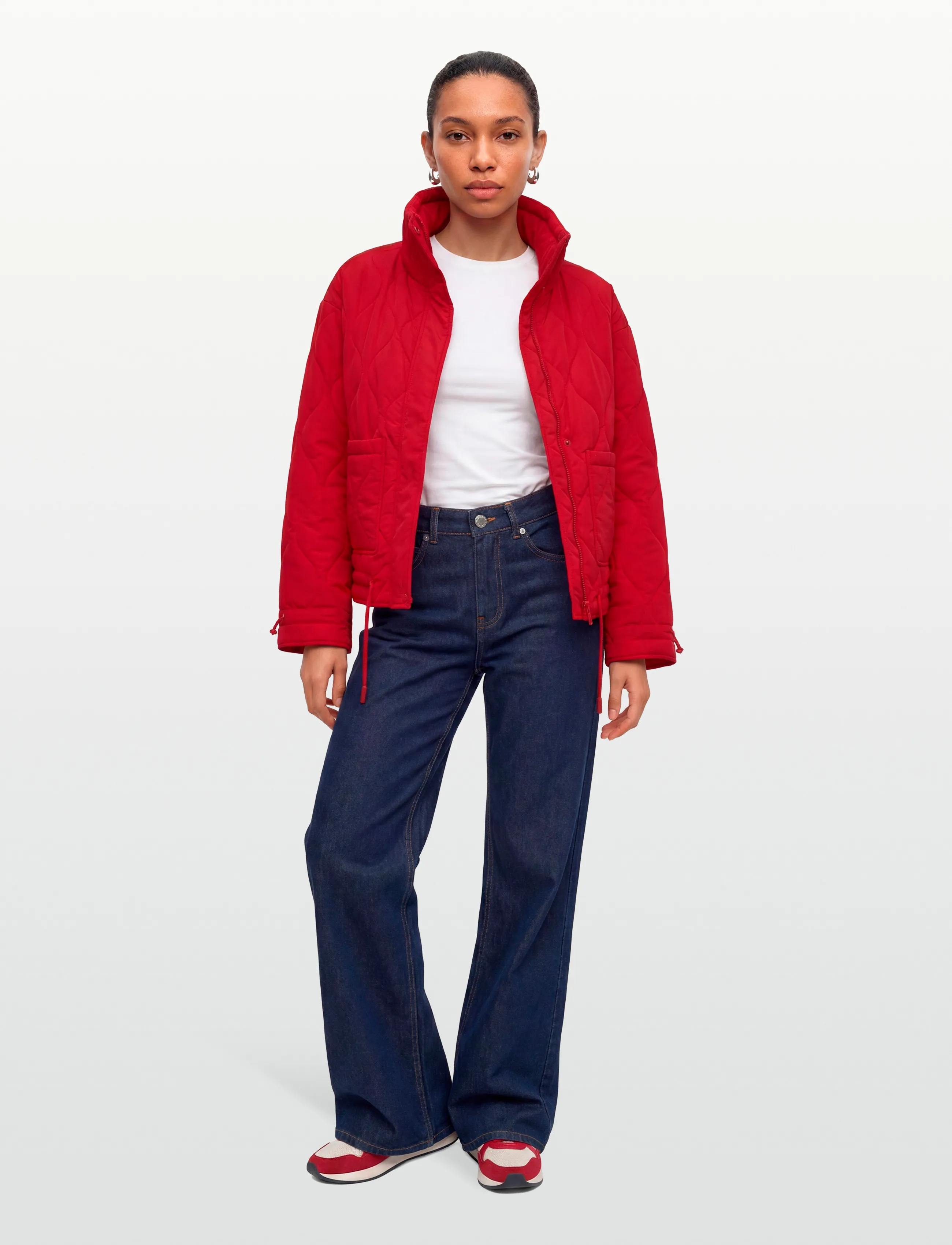 FREE/QUENT Fqblob-Jacket, S, Jackets, Rot - Light-summer Jacket, Frauen
