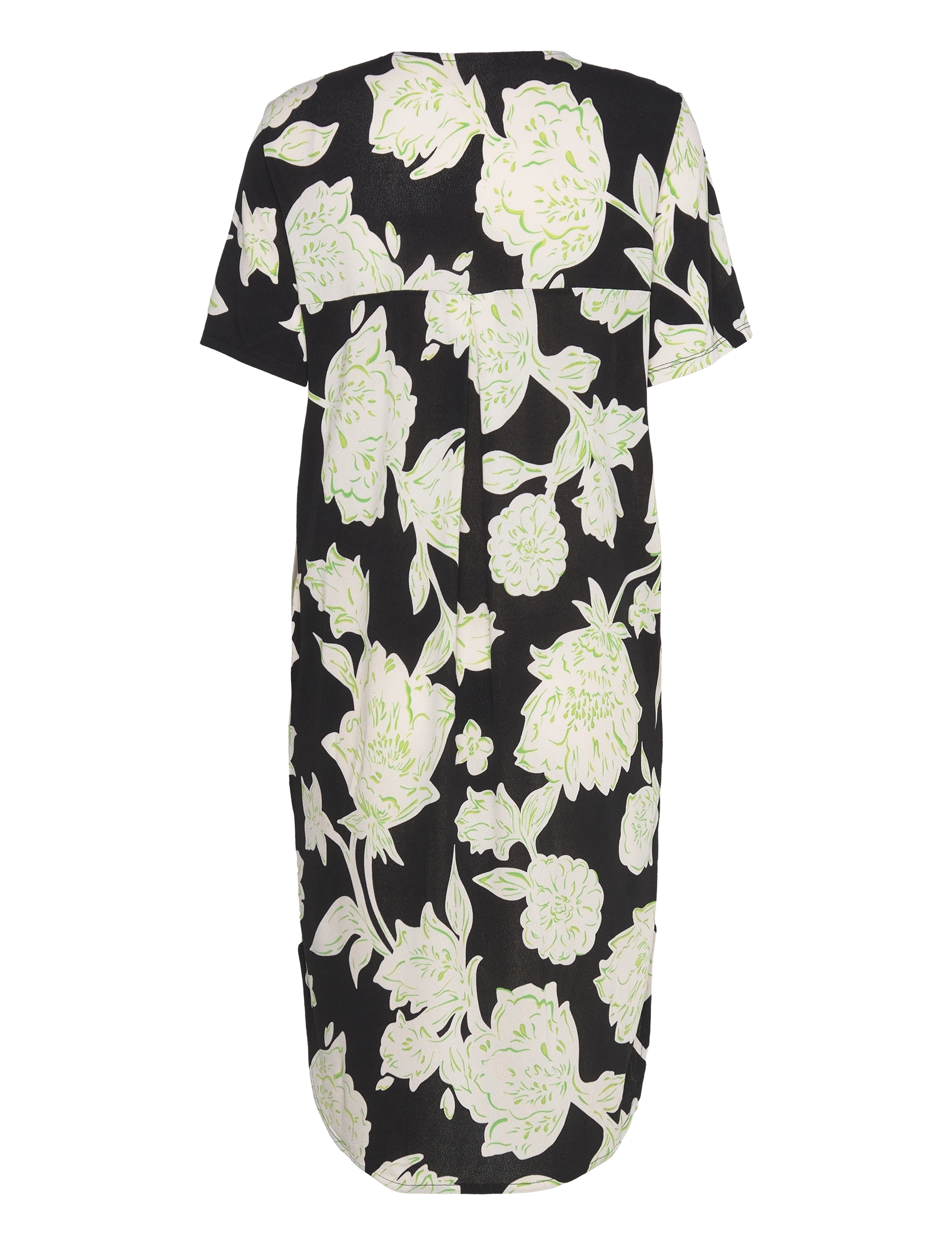 FREE/QUENT - FQFLOI-DRESS - black w. bud green - 2