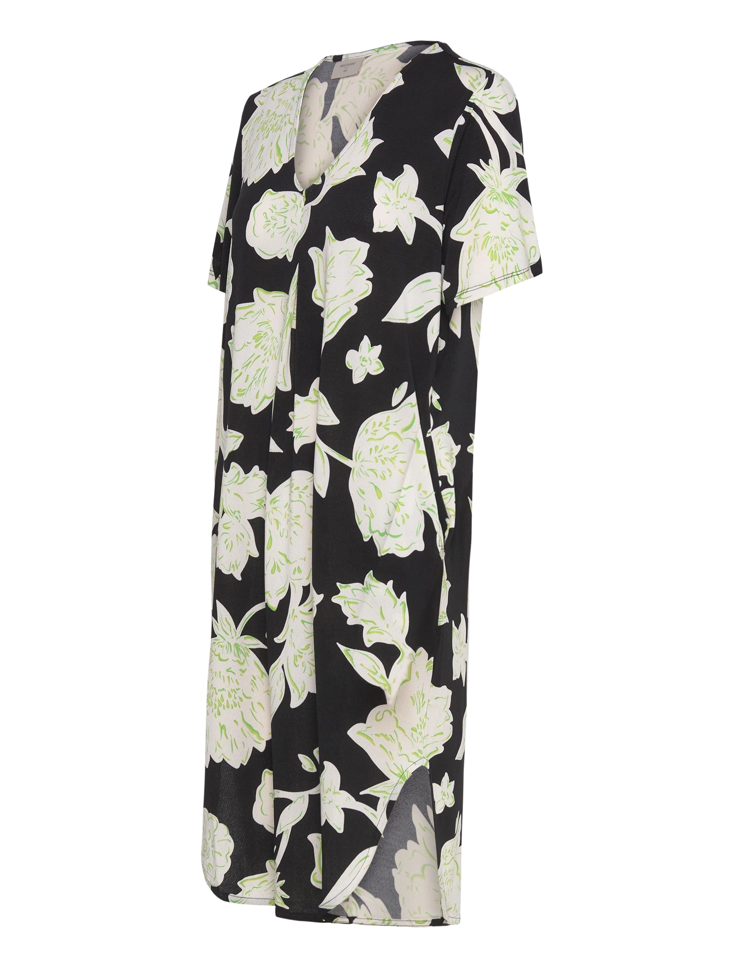 FREE/QUENT - FQFLOI-DRESS - black w. bud green - 3