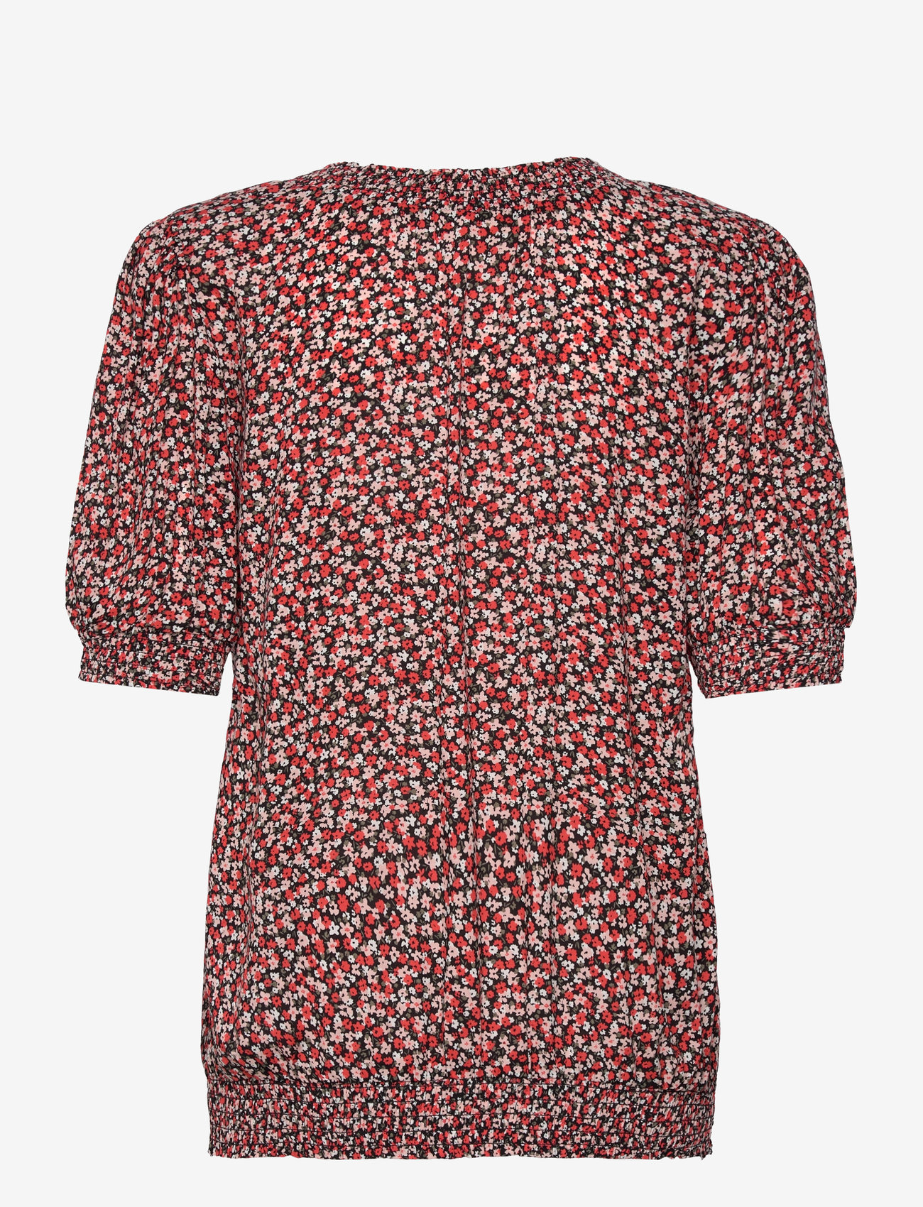 FREE/QUENT - FQADNEY-BLOUSE - herbstliche kleidung - hot coral w. black - 1