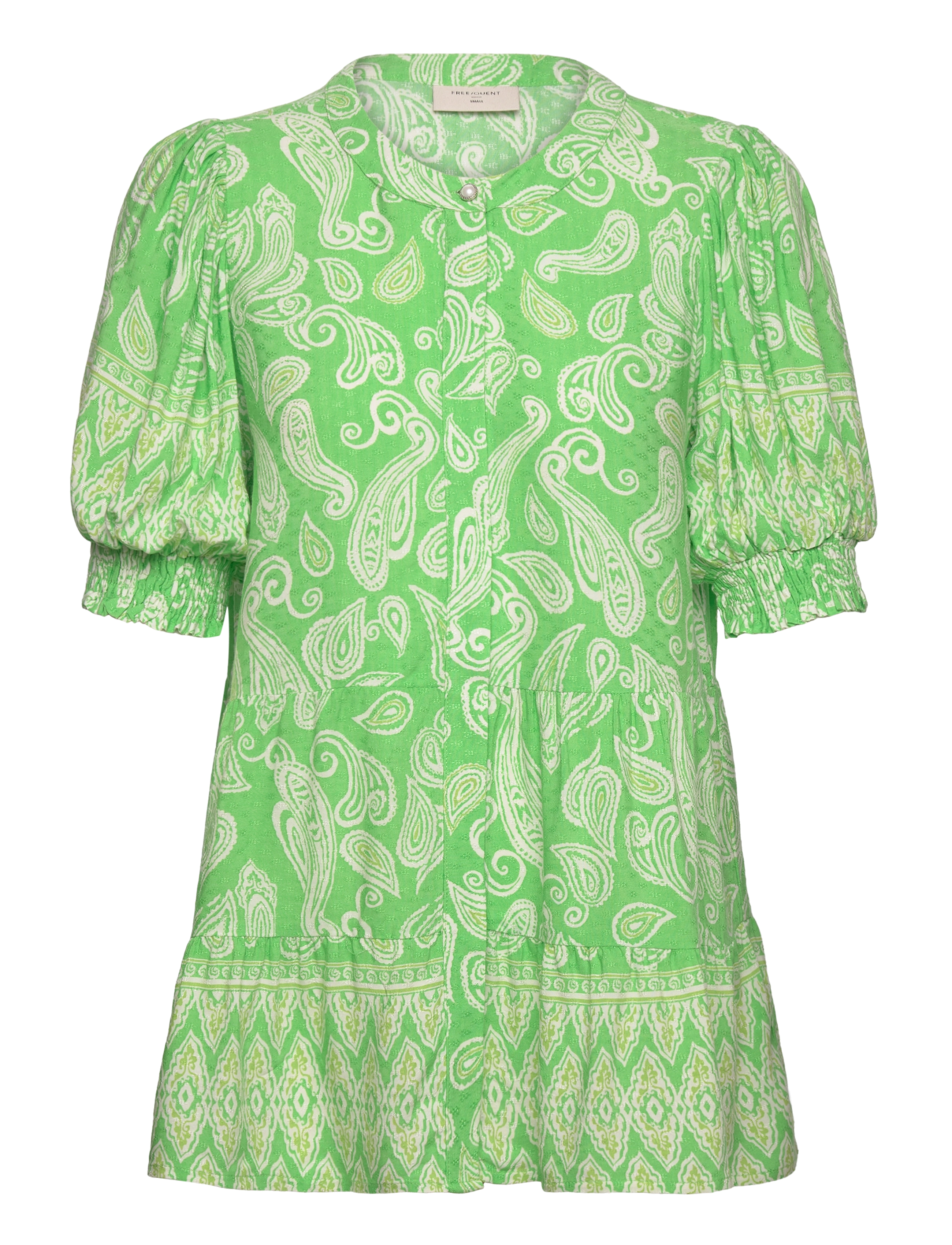 FREE/QUENT FQADNEY-SHIRT - Bluser & Skjorter - BUD GREEN W. TOFU / green