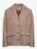 FQYANNA-JACKET - TAUPE GRAY MEL.