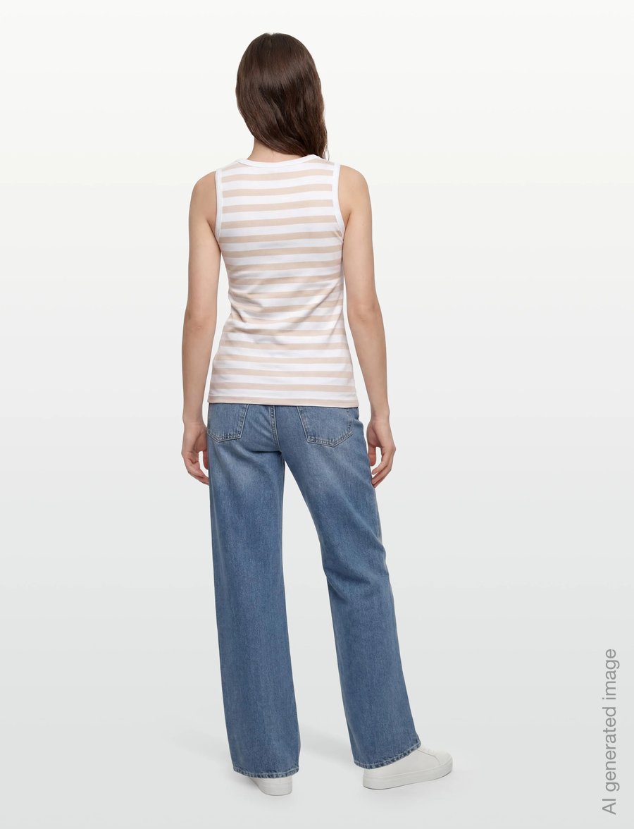 FREE/QUENT - FQEFFY-TOP - Ärmellose tops - brilliant white w. moonbeam - 4
