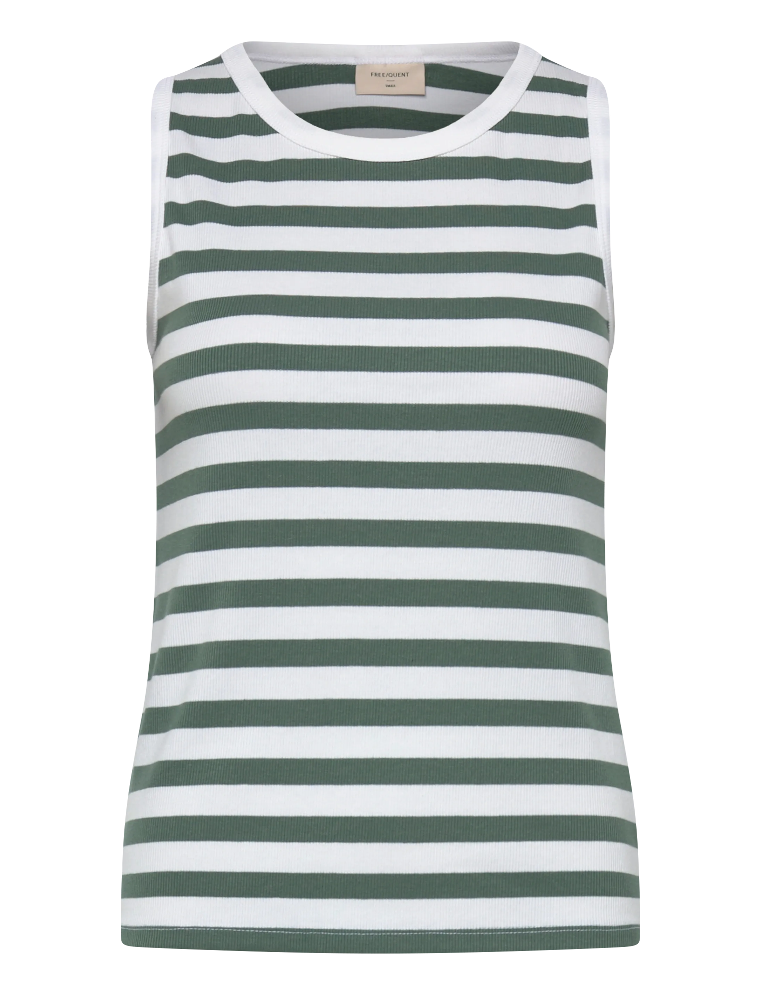 FREE/QUENT FQEFFY-TOP - Freequent - BRILLIANT WHITE W. DARK FOREST / white