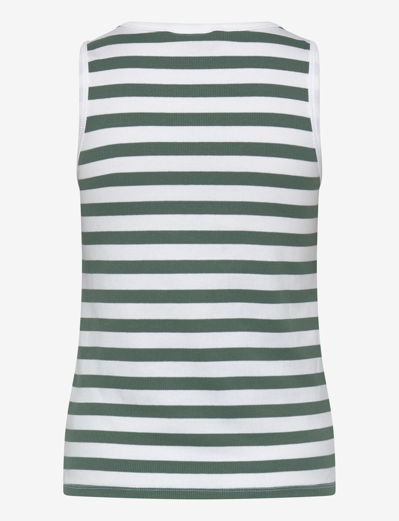 FREE/QUENT - FQEFFY-TOP - tanktops - brilliant white w. dark forest - 1