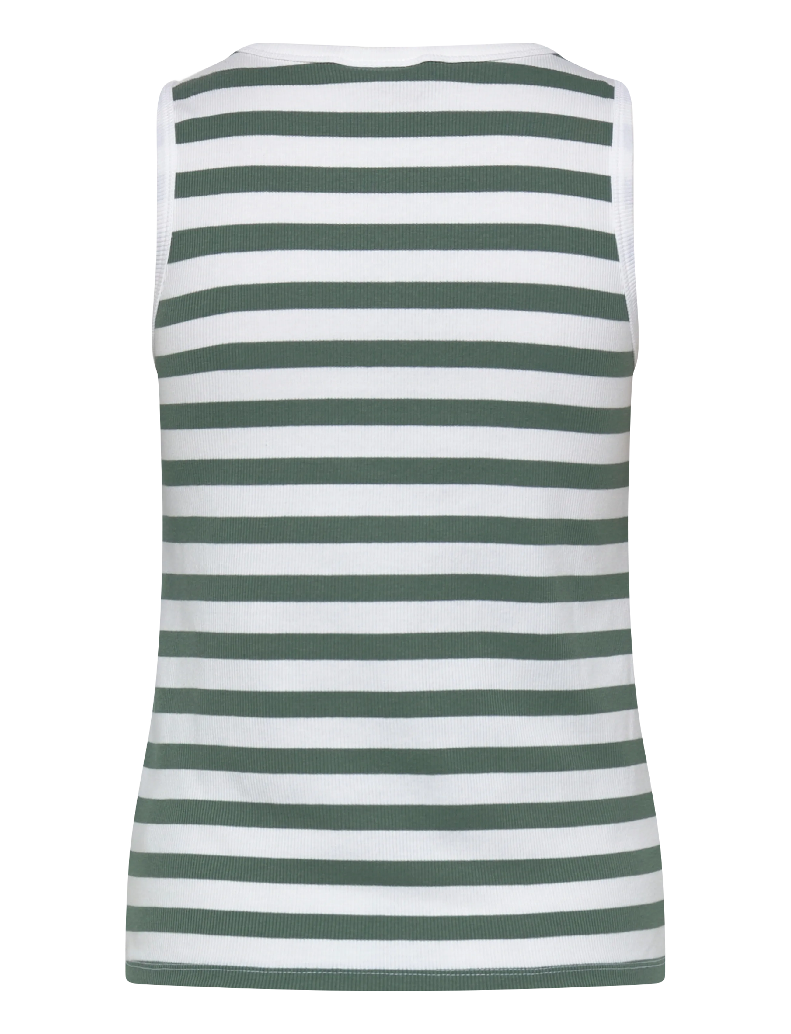 FREE/QUENT - FQEFFY-TOP - linnen - brilliant white w. dark forest - 1