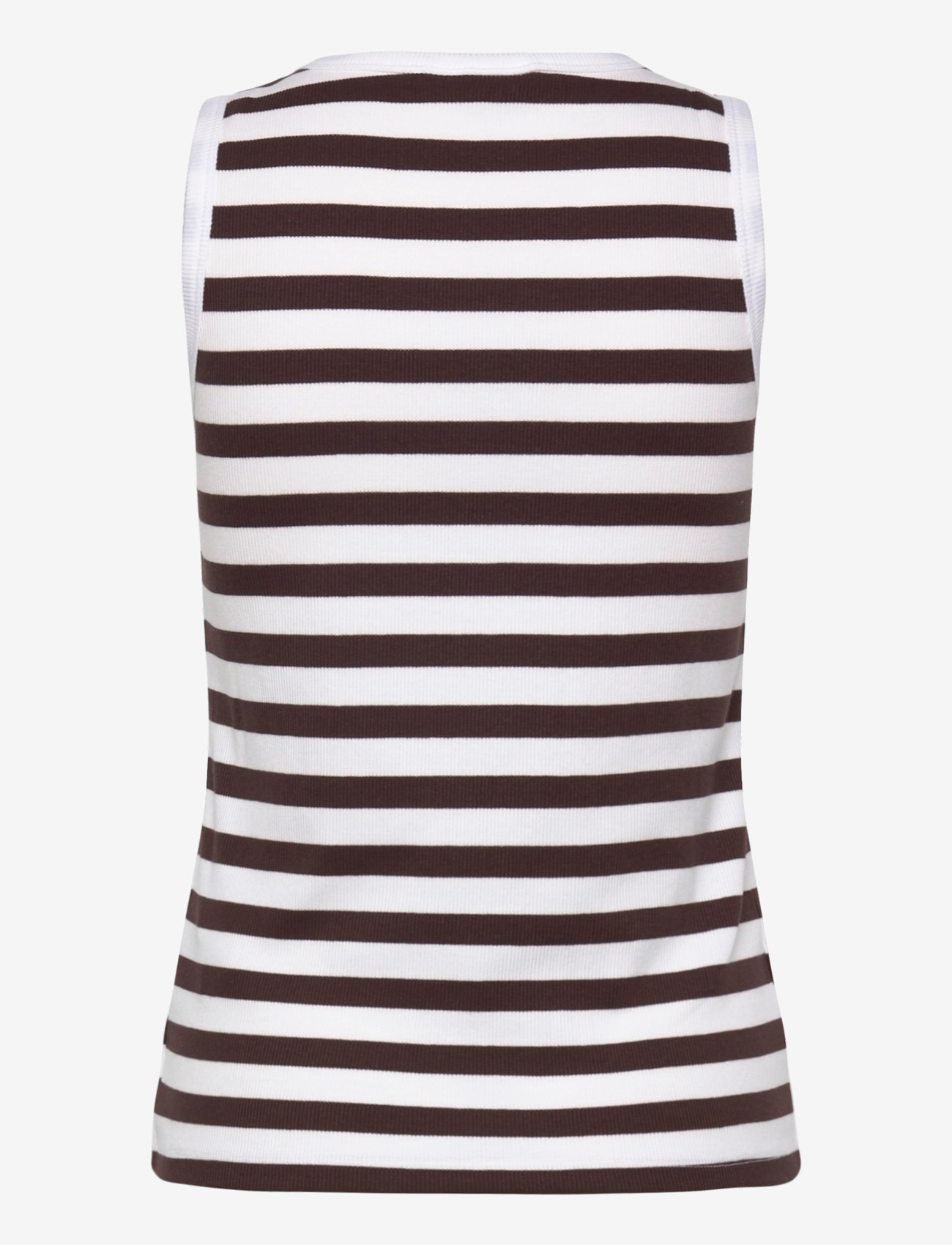 FREE/QUENT - FQEFFY-TOP - tanktops - brilliant white w. coffee bean - 2