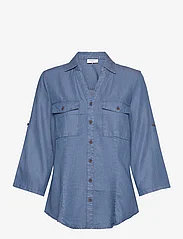 FREE/QUENT - FQCARLY-SHIRT - denim shirts - medium blue denim - 0