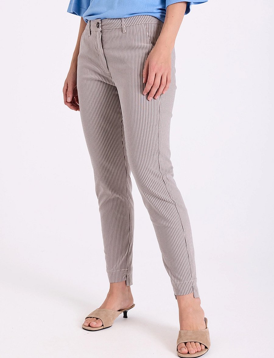 FREE/QUENT - FQREX-PANTS - slim fit-byxor - moonbeam w. morel - 3