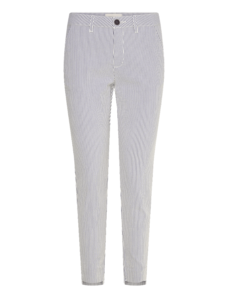 FREE/QUENT - FQREX-PANTS - slim fit-byxor - moonbeam w. navy blazer - 0