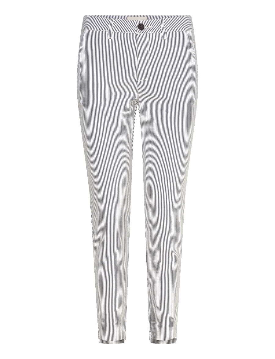 FREE/QUENT - FQREX-PANTS - slim-fit hosen - moonbeam w. navy blazer - 1