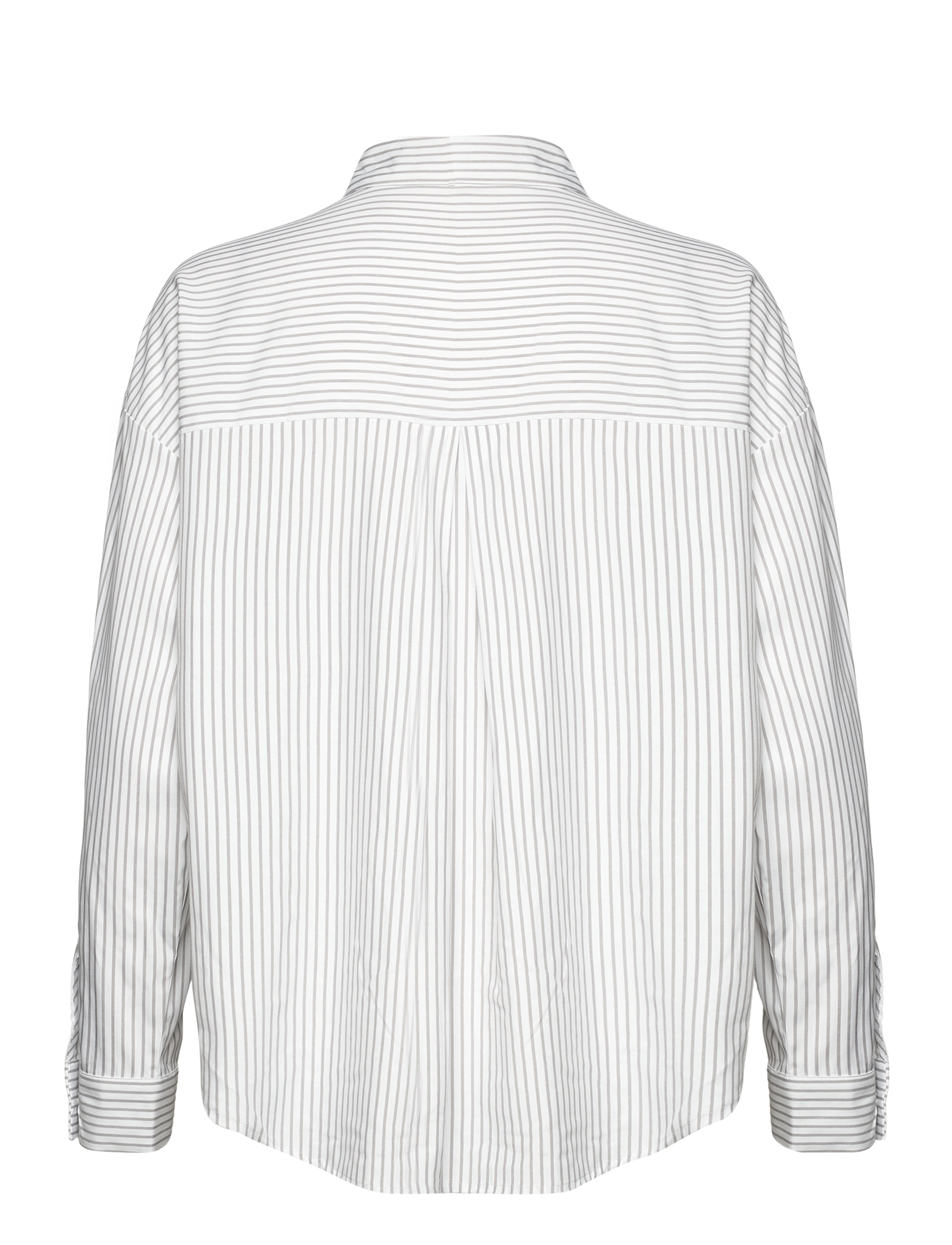 FREE/QUENT - FQESSIE-SHIRT - bright white w. opal grey - 1