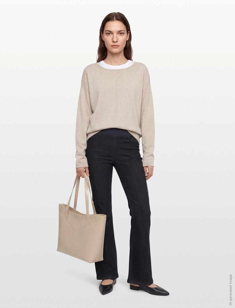 FREE/QUENT - FQSHANTAL-PANTS - bootcut-jeans - dark blue denim - 0