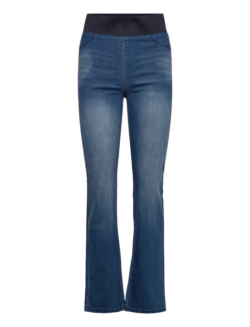 FREE/QUENT - FQSHANTAL-PANTS - alt laienevad teksad - medium blue denim - 0
